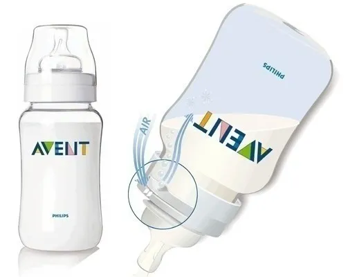 Mamadeiras Philips Avent Anti-colic Transp. 125/260/330 Ml Cor Transparente Transparente